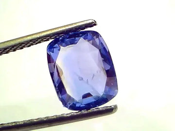 3.58 Ct IGI Certified Unheated Untreated Natural Ceylon Blue Sapphire AAA - Venus Gems
