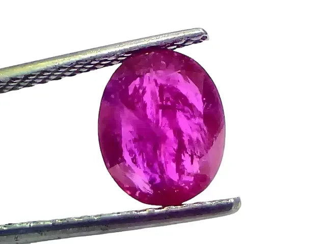 3.58 Ct GII Certified Unheated Untreated Natural Mozambique Ruby AAAA - Venus Gems