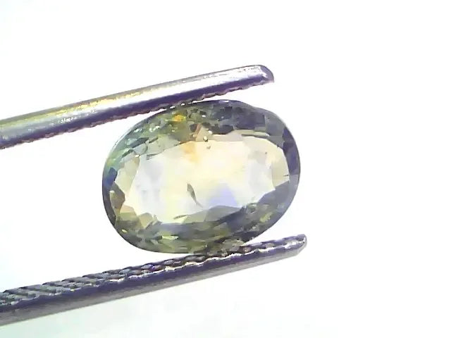 3.58 Ct Certified Unheated Untreated Ceylon Yellow Blue Pitambari Pukhraj - Venus Gems