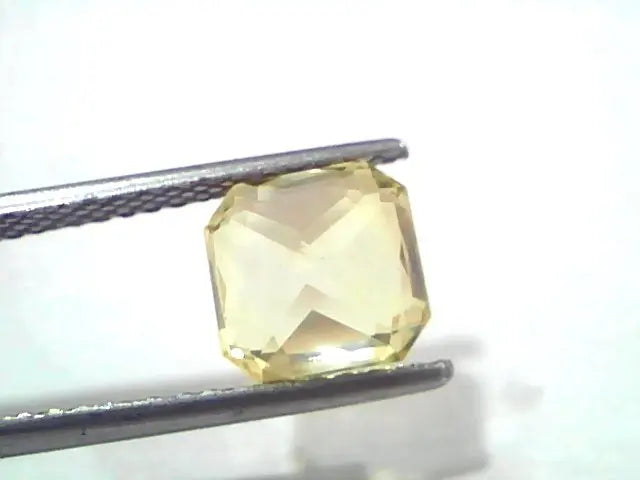 3.58 Ct IGI Certified Unheated Untreated Natural Ceylon Yellow Sapphire AAA
