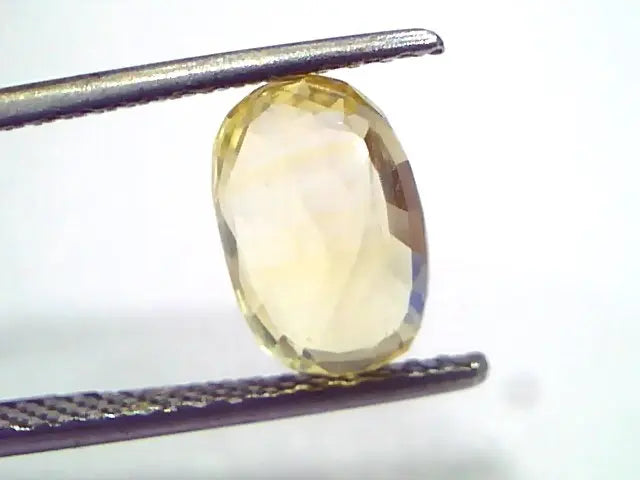 3.58 Ct GII Certified Unheated Untreated Natural Ceylon Yellow Sapphire