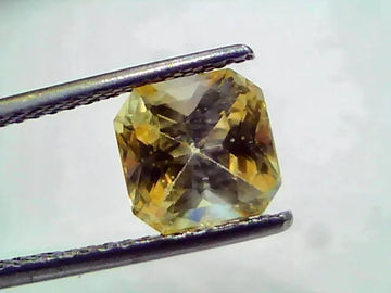 3.58 Ct IGI Certified Unheated Untreated Natural Ceylon Yellow Sapphire AAA