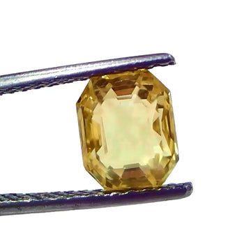 3.59 Ct IGI Certified Unheated Untreated Natural Ceylon Yellow Sapphire AAAAA