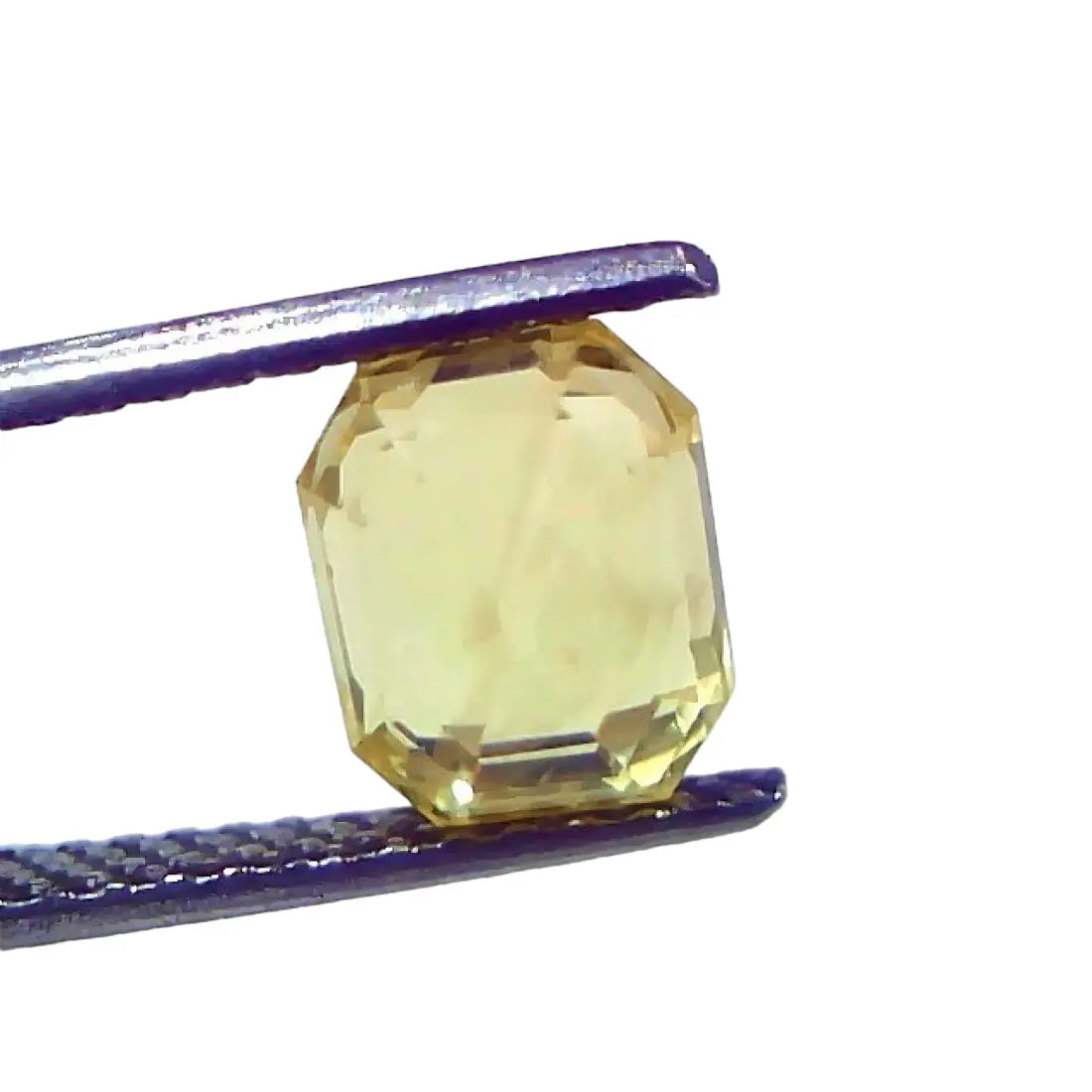 3.59 Ct IGI Certified Unheated Untreated Natural Ceylon Yellow Sapphire AAAAA