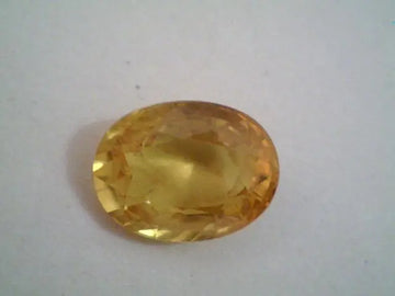 3.60 Ct Premium Natural Bangkok Yellow Sapphire Gemstone,Pukhraj