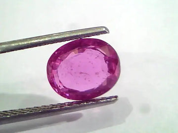 3.60 Ct GII Certified Unheated Untreated Natural Madagaskar Ruby