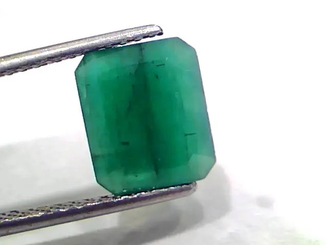 3.60 Ct Certified Untreated Natural Zambian Emerald Panna Gemstone
