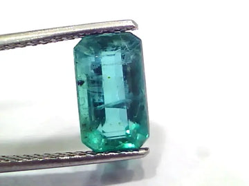 3.60 Ct GII Certified Untreated Natural Zambian Emerald Gemstone