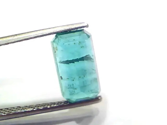 3.60 Ct GII Certified Untreated Natural Zambian Emerald Gemstone