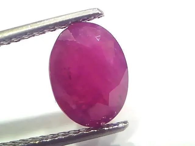 3.64 Ct Certified Unheated Untreated Natural New Burma Ruby Manik Stone - Venus Gems