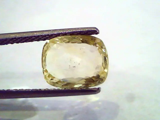 3.57 Ct Unheated Untreated Natural Ceylon Yellow Sapphire Pukhraj