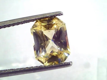 3.60 Ct IGI Certified Unheated Untreated Natural Ceylon Yellow Sapphire