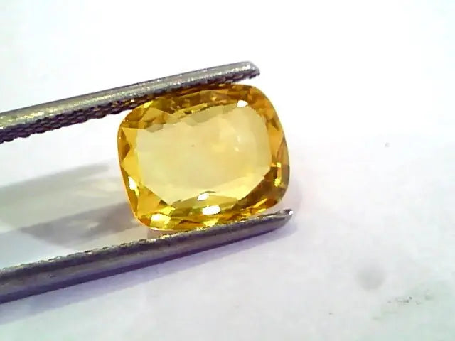 3.60 Ct Untreated Natural Ceylon Yellow Sapphire Gemstone AA