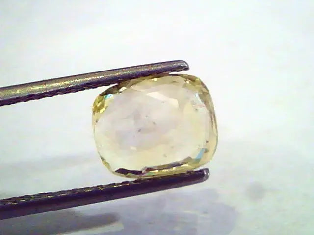 3.57 Ct Unheated Untreated Natural Ceylon Yellow Sapphire Pukhraj