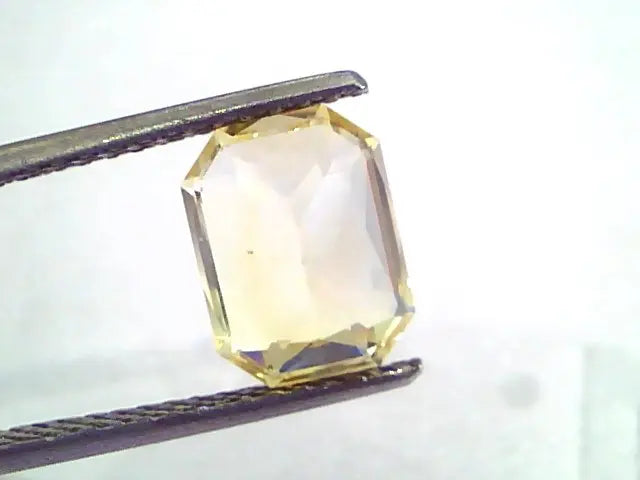3.60 Ct IGI Certified Unheated Untreated Natural Ceylon Yellow Sapphire