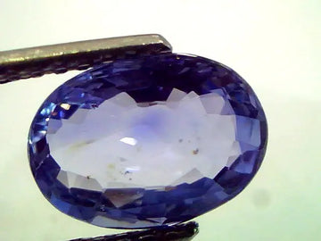 3.61 Ct Unheated Untreated Natural Ceylon Blue Sapphire/Neelam++