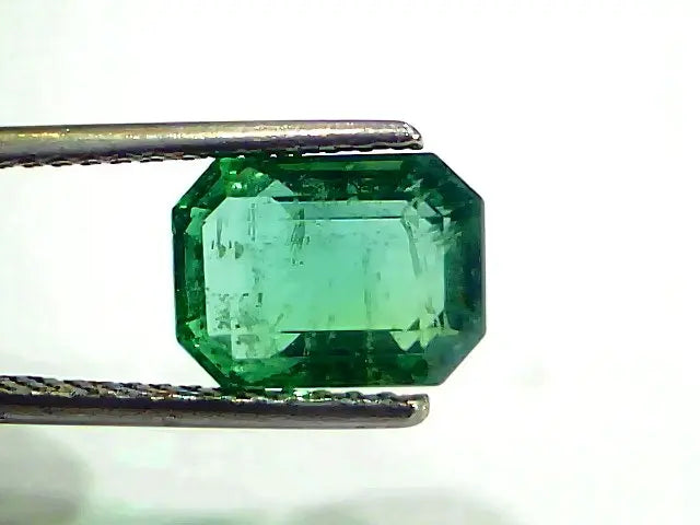 3.61 Ct GII Certified Untreated Natural Zambian Emerald Gemstone Panna AA