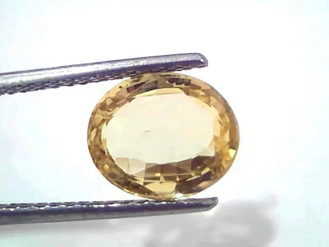 3.62 Ct IGI Certified Unheated Untreated Natural Ceylon Yellow Sapphire AAA