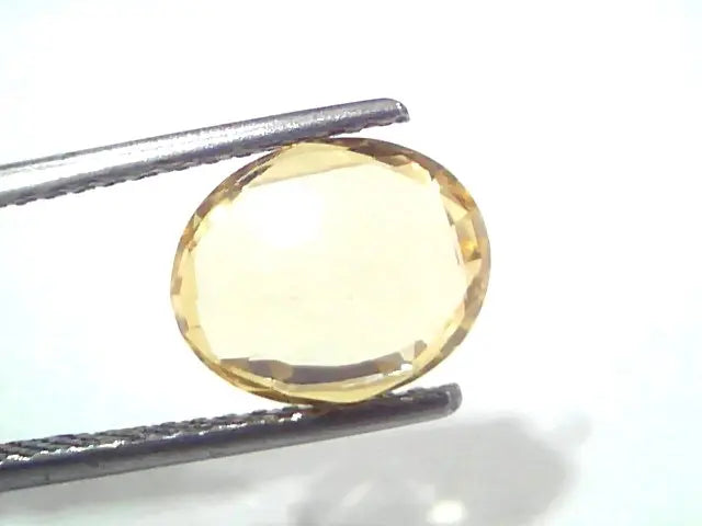 3.62 Ct IGI Certified Unheated Untreated Natural Ceylon Yellow Sapphire AAA