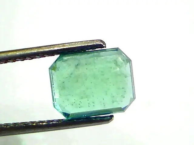 3.62 Ct GII Certified Untreated Natural Zambian Emerald Gemstone Panna AA