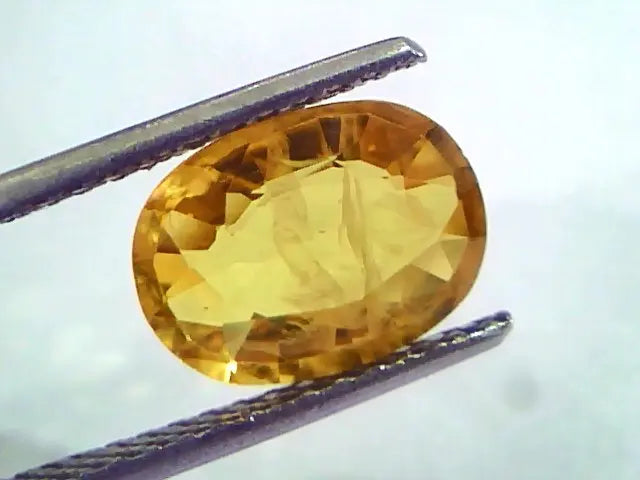 3.63 Ct Natural Yellow Sapphire Pukhraj Jupiter Gemstone(Heated)