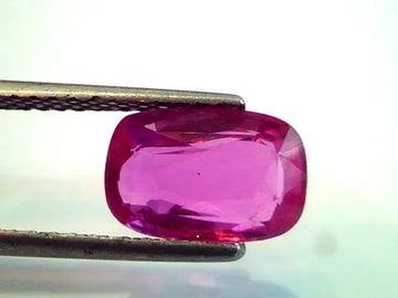 3.56 Ct IGI Certified Unheated Untreated Madagaskar Natural Ruby