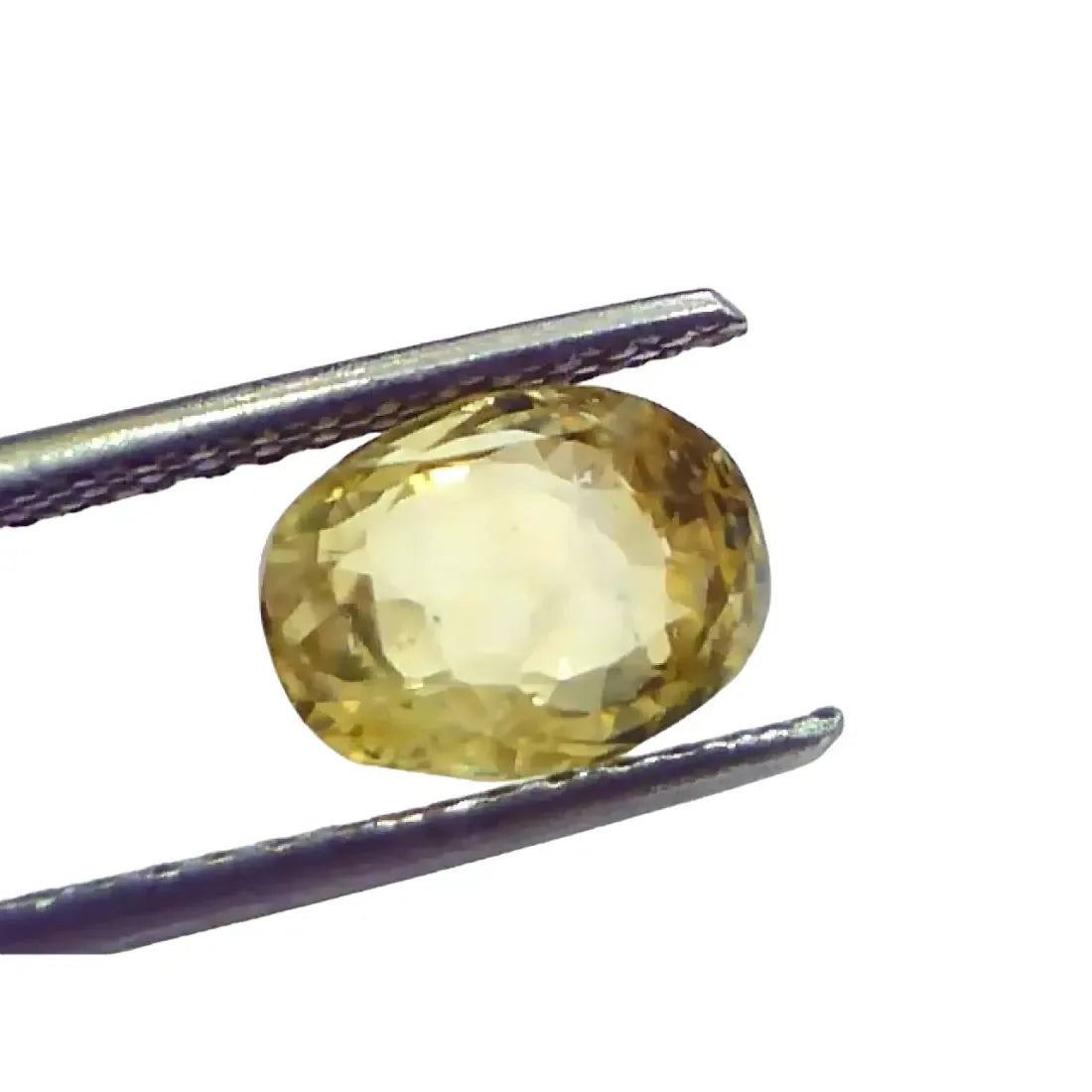 3.63 Ct GII Certified Unheated Untreated Natural Ceylon Yellow Sapphire - Venus Gems