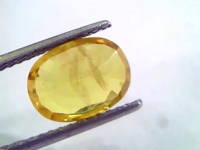 3.63 Ct Natural Yellow Sapphire Pukhraj Jupiter Gemstone(Heated)