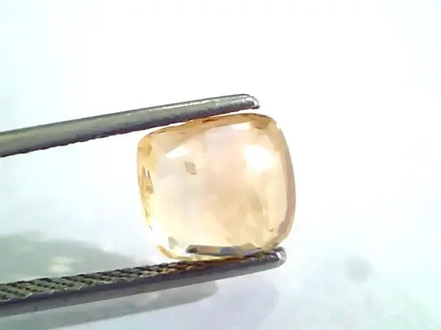 3.66 Ct Unheated Untreated Natural Ceylon Orange Yellow Sapphire - Venus Gems