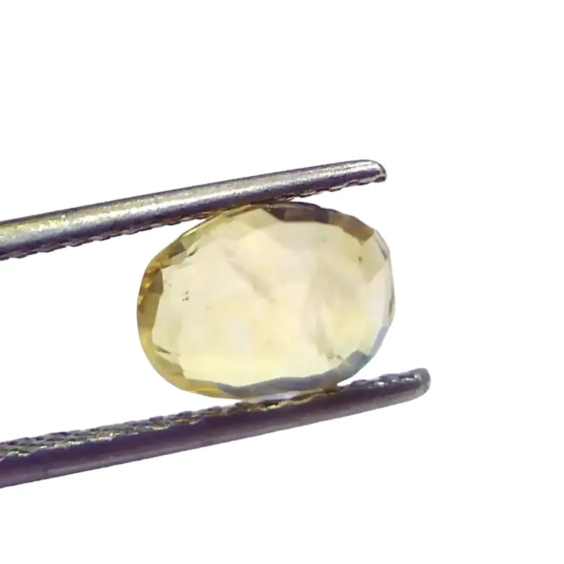 3.63 Ct GII Certified Unheated Untreated Natural Ceylon Yellow Sapphire - Venus Gems