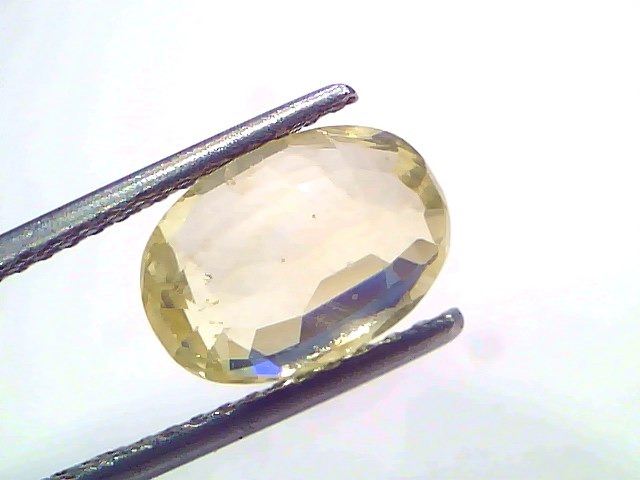 3.63 Ct IGI Certified Unheated Natural Ceylon Yellow Sapphire Pukhraj – 3.99 Ratti