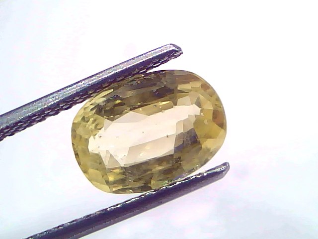 3.63 Ct IGI Certified Unheated Natural Ceylon Yellow Sapphire Pukhraj – 3.99 Ratti