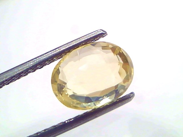 3.64 Ct IGI Certified Unheated Natural Ceylon Yellow Sapphire Pukhraj – 4 Ratti