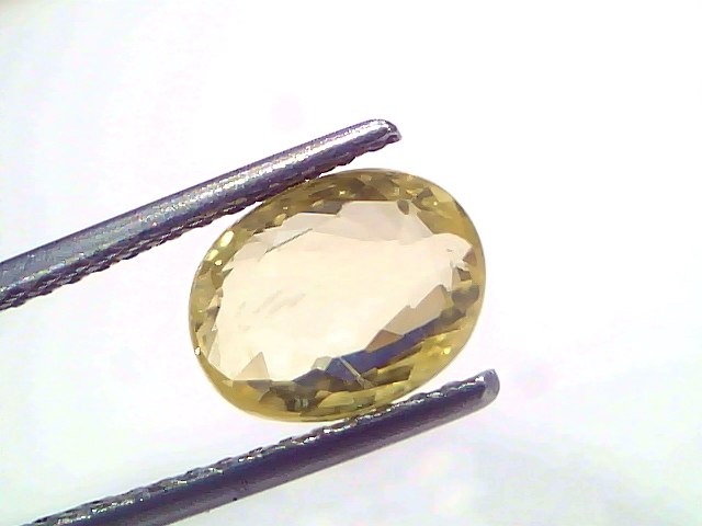 3.64 Ct IGI Certified Unheated Natural Ceylon Yellow Sapphire Pukhraj – 4 Ratti