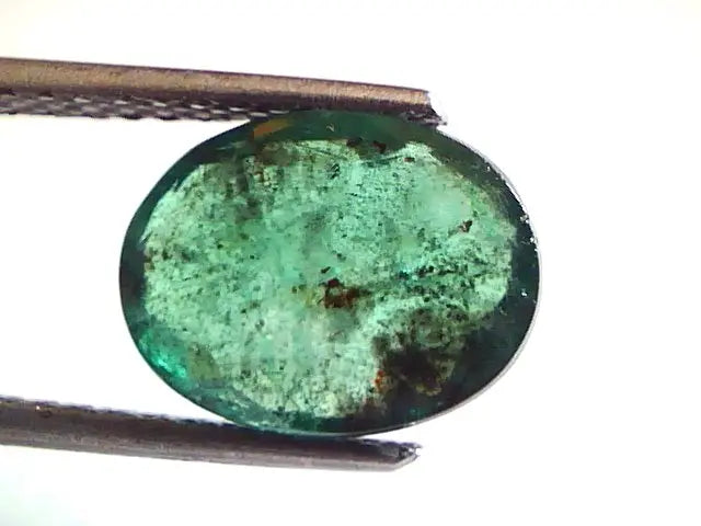 3.63 Ct Untreated Natural Zambian Emerald Panna Mercury Gemstone
