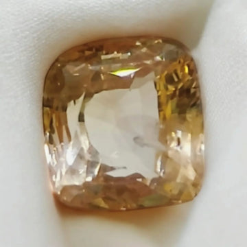 3.66 Ct Unheated Untreated Natural Ceylon Orange Yellow Sapphire - Venus Gems