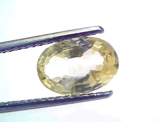 3.69 Ct Unheated Untreated Natural Ceylon Yellow Sapphire Pukhraj