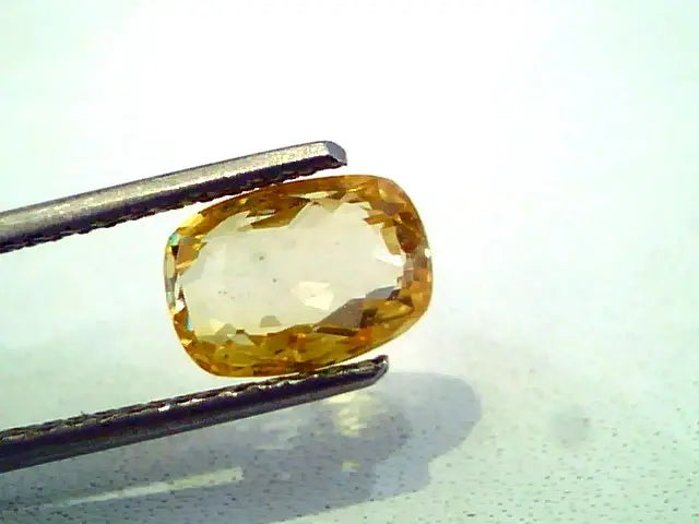 3.59 Ct Unheated Untreated Natural Ceylon Yellow Sapphire A+++