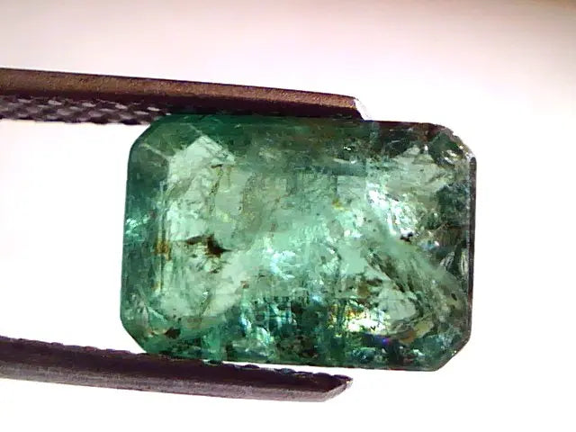 3.65 Ct Untreated Natural Zambian Emerald Panna Mercury Gemstone