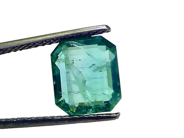 3.66 Ct GII Certified Untreated Natural Zambian Emerald Panna Gems - Venus Gems