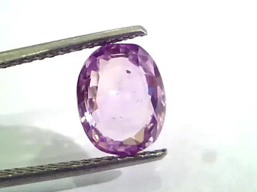 3.67 Ct Unheated Untreated Natural Purple Sapphire Khuni Neelam - Venus Gems