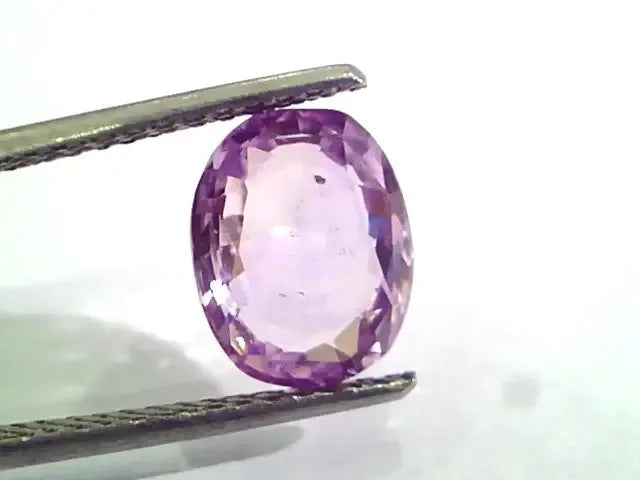 3.67 Ct Unheated Untreated Natural Purple Sapphire Khuni Neelam - Venus Gems