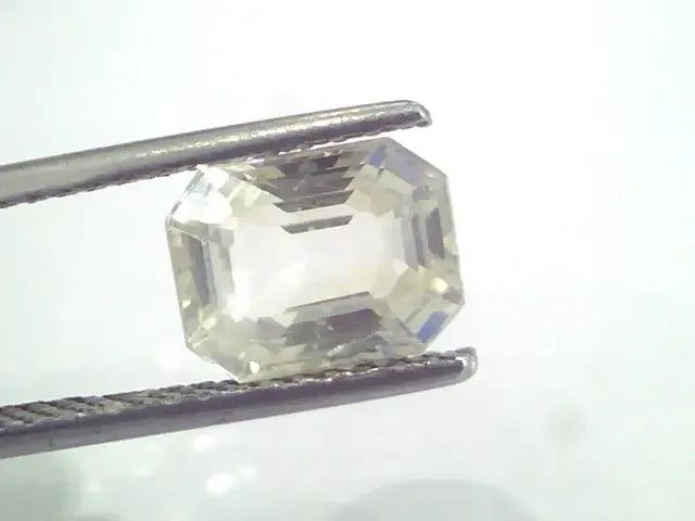 3.66 Ct Unheated Untreated Natural White Sapphire Gemstones - Venus Gems