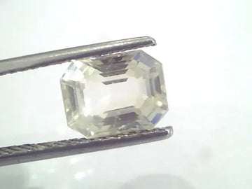 3.66 Ct Unheated Untreated Natural White Sapphire Gemstones - Venus Gems