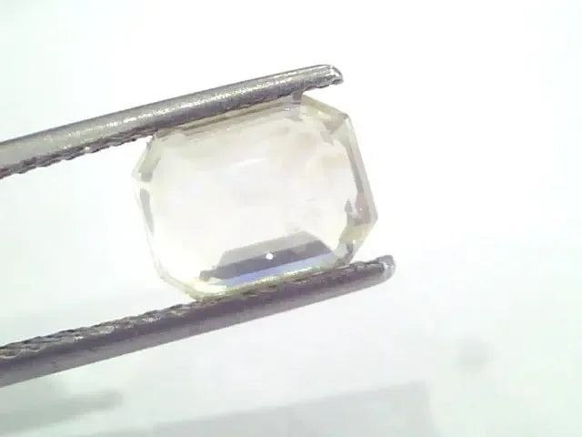 3.66 Ct Unheated Untreated Natural White Sapphire Gemstones - Venus Gems