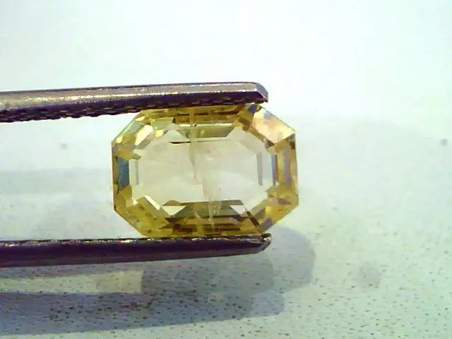 3.66 Ct Unheated Untreated Natural Ceylon Yellow Saphire Pukhraj