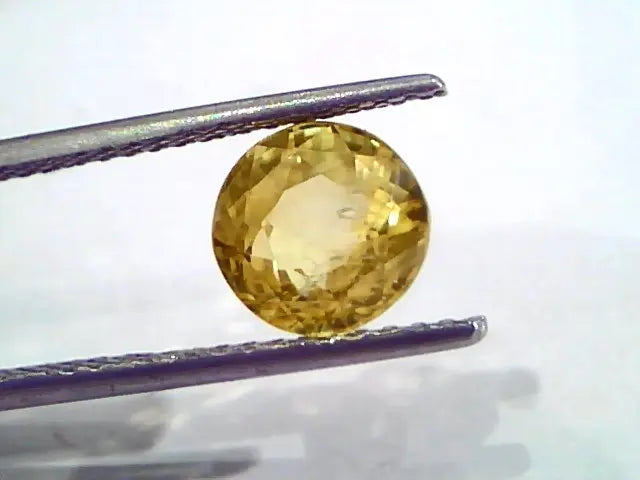 3.68 Ct Unheated Untreated Natural Ceylon Yellow Sapphire Pukhraj