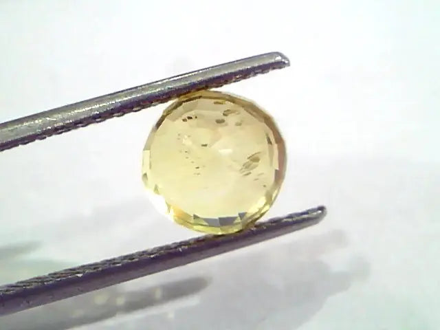 3.68 Ct Unheated Untreated Natural Ceylon Yellow Sapphire Pukhraj