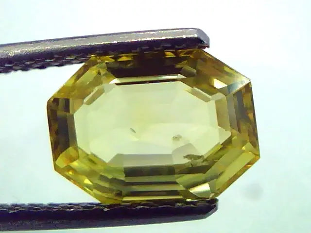 3.67 Ct Unheated Untreated Natural Ceylon Yellow Sapphire AAA