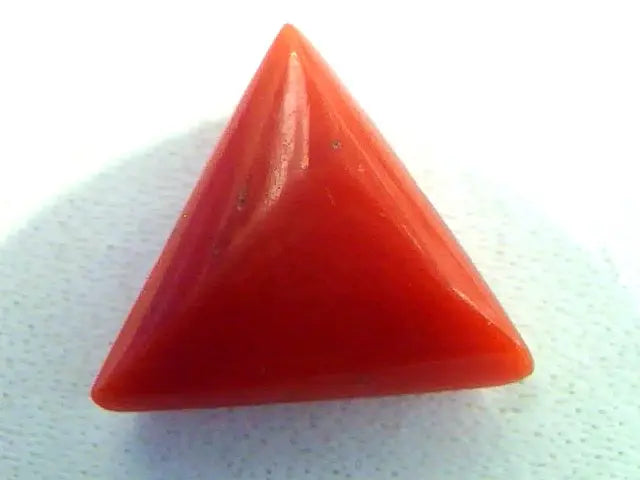 3.67 Carat Natural Italian Red Coral Gemstone For Mangal